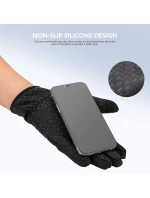 Rockbros zimní cyklistické rukavice S077-7 černé M