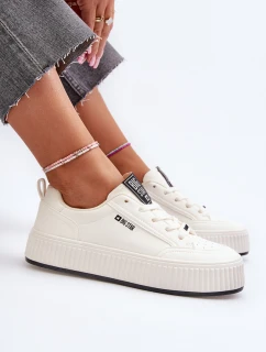 Dámské tenisky na platformě Big Star NN274254 Bílé