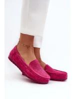 Dámské semišové mokasíny Fuksja S.Barski LR755