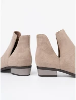 Praktické dámské  kotníčkové boty hnědé Obcas