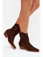 Boty na podpatku model 223851 Step in style Boty na podpatku model 223851 Step in style