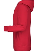 Daiber 8024 Pánská raglánová mikina s kapucí 02.8024 red