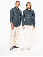 Kariban K 518 Denim halenka s dlouhým rukávem 20.K518 blue jean Kariban K 518 Denim halenka s dlouhým rukávem 20.K518 blue jean