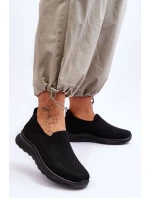 Dámské textilní nazouvací tenisky černé Adiora