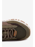 Pánské Sportovní Boty Sneakers Big Star RR174280 HI-POLY SYSTEM Tmavě Zelené