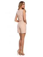 M574 Dvouvrstvý overal bez rukávů - béžový