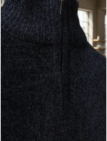 Pánský svetr se stojáčkem tmavě modrý FashionStreet WX2349