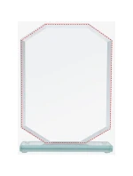 Skleněná trofej s matným podstavcem