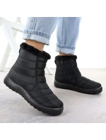 Dámské ploché zateplené sněhule černé Potocki SU33069