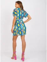 Dámské šaty-DHJ-SK-9651.51-modré