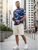 Pánské modré moro tričko FashionStreet RX5596