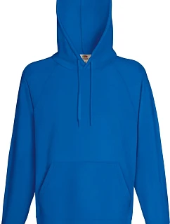Fruit of the Loom Lightweight Hooded Sweat Pánská raglánová mikina s kapucí 16.2140 royal blue