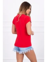 Limitovaná edice červené halenky Limitovaná edice červené halenky