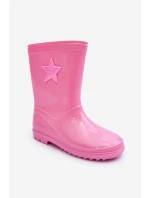 Dětské gumové holínky růžové Malvi