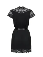 Erotický župan 810-PEI black - OBSESSIVE