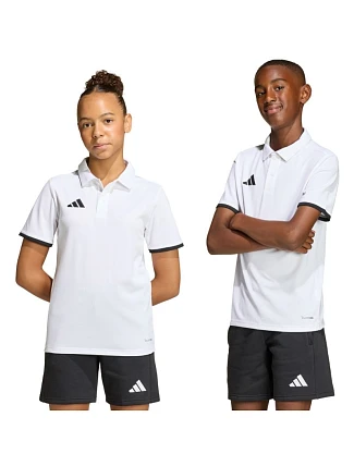 Dětské tričko adidas Entrada 26 Polo bílé JZ6624