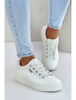 Dámské Tenisky Na Platformě Zateplené Big Star OO274A464 Bílé
