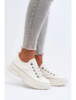 Dámské tenisky na masivní podrážce Big Star White