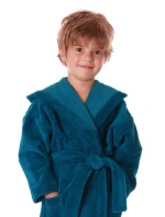 Dětský župan Tampa s kapucí 9149 petrolejová - Vestis