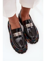 Dámské mokasiny z lakované kůže Artiker 57C0070 Černé