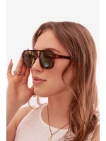 Dámské sluneční brýle Hnědozelené