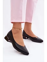 Baleríny Na Nízkém Podpatku Vinceza 62280 Černé