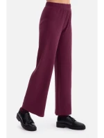 B300 Kalhoty z žebrového úpletu - švestka