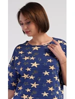 Dámské domácí šaty s tříčtvrtečním rukávem Hvězdy