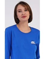 Dámské pyžamo dlouhé Květy