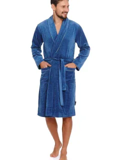 Pánský župan 6063 light blue plus