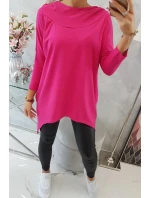 Mikina s potiskem kola fuchsiová Mikina s potiskem kola fuchsiová