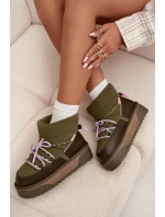 Sněhule na platformě D.Franklin DFSH371015 Khaki