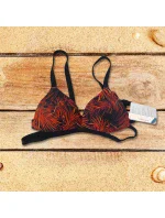 Vrchní díl plavek BB722 černá-oranž - Selmark Vrchní díl plavek BB722 černá-oranž - Selmark