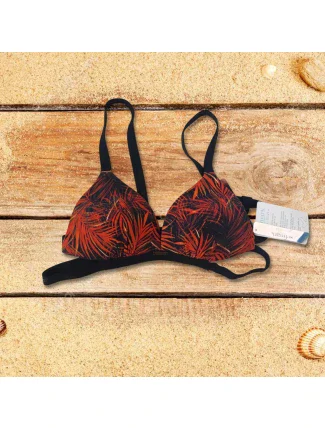 Vrchní díl plavek BB722 černá-oranž - Selmark Vrchní díl plavek BB722 černá-oranž - Selmark