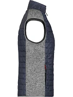 Daiber JN 739 Dámská pletená hybridní vesta 02.0739 light melange/anthracite melange Daiber JN 739 Dámská pletená hybridní vesta 02.0739 light melange/anthracite melange