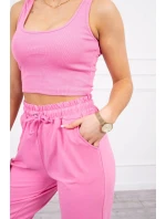 Bavlněná 3dílná sada světle růžová Bavlněná 3dílná sada světle růžová