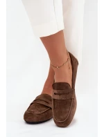 Dámské loafersy mokasíny s plochou podrážkou Roseline – tmavě zelené Dámské loafersy mokasíny s plochou podrážkou Roseline – tmavě zelené