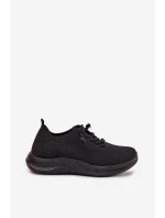 Materiálové Dámské Sportovní Boty Černé Carmivelle