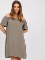 Dámské šaty-D73761M30145G-khaki