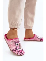 Domácí pantofle Owl Inblu Růžové