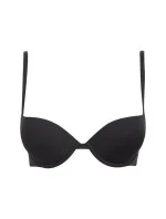 Podprsenka push-up Microfiber 162394 CC203 00020 černá - Emporio Armani