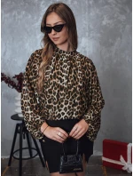 Dámská halenka oversize LEOPARDY s leopardím potiskem FashionStreet RY2708