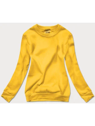 Světle žlutá dámská tepláková mikina se stahovacími lemy (W01-28)