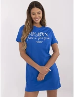 Šaty D12063M02382C kobaltově modré