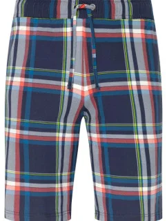 Pánské bermudy 500791 B91 modročervené káro - Jockey