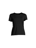 CASALL Essential Mesh Detail Tee černá CASALL Essential Mesh Detail Tee černá