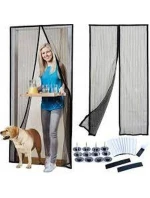 LAMELOVÁ MOSKYTIÉRA 100X220 CM SE ZAPÍNÁNÍM NA MAGNETY