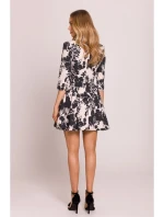 M849 Přiléhavé mini šaty s potiskem - model 1