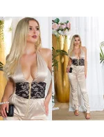 Sexy kombinéza 18549 se šněrováním - Koucla