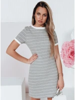 Dámské mini pruhované šaty FITLINES šedé FashionStreet EY2580